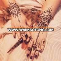 The latest fashion henna sticker tattoo stencils,black tattoo stickers for women